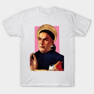 Italian priest Thomas Aquinas illustration T-Shirt